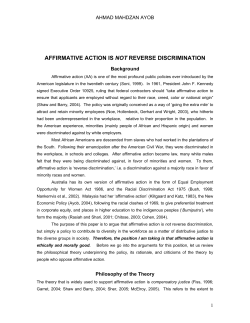 affirmative action is not reverse discrimination