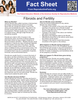 Fibroids and Fertility
