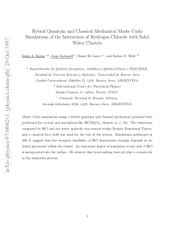 Hybrid Quantum and Classical Mechanical Monte Carlo Simulations