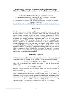 FDTD Analysis of Periodic Structures at Arbitrary Incidence Angles