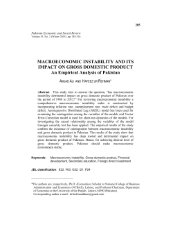 Macroeconomic Instability and Its Impact on Gross Domestic Product