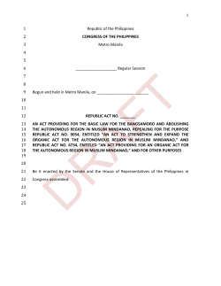 Bangsamoro Basic Law