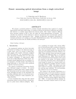 Donut: measuring optical aberrations from a single extra
