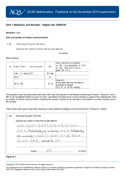 Unit 01 - Statistics and number