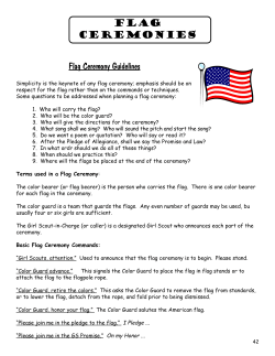 Flag Ceremonies - GS Service Unit 440