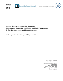 Human Rights Situation for Minorities, Women and