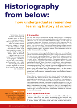 Historiography from below