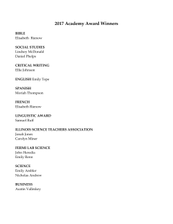2017 Academy Award Winners