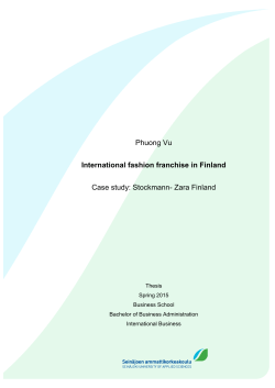 Phuong Vu International fashion franchise in Finland