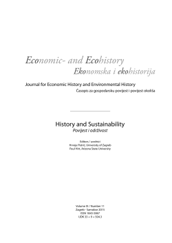 Economic- and Ecohistory - USP Electronic Research Repository