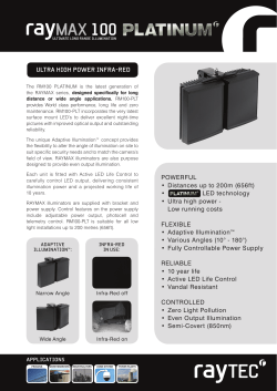 RAYMAX 100 PLATINUM Datasheet
