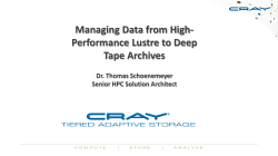 Managing Data from High-Performance Lustre to Deep Tape Archives