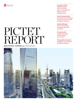 issue fifteen | summer 2014 | FOCUS ON ASIA Locomotive of the