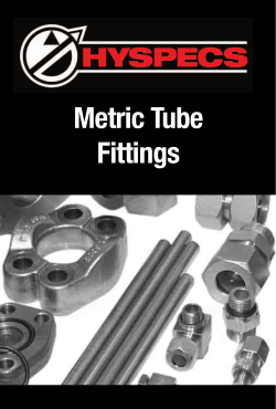 Metric Tube Fittings