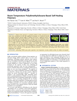 Room-temperature polydimethylsiloxane-based self