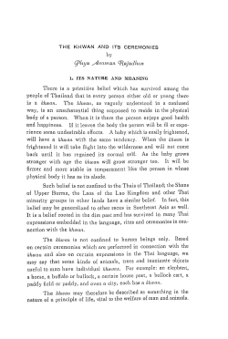 The Khwan and its Ceremonies - Siamese Heritage Protection