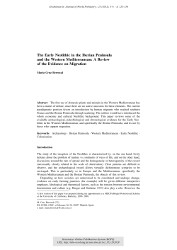 The Early Neolithic in the Iberian Peninsula and