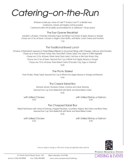 Catering&ndash;on-the-Run - Purdue Memorial Union