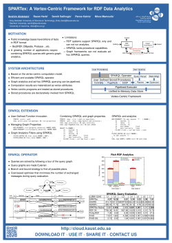 Combining Vertex-centric Graph Processing with