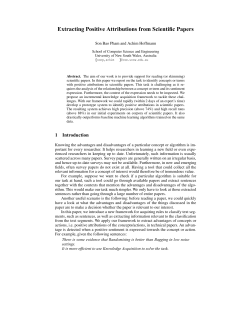 Extracting Positive Attributions from Scientific Papers