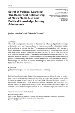 Spiral of Political Learning: The Reciprocal
