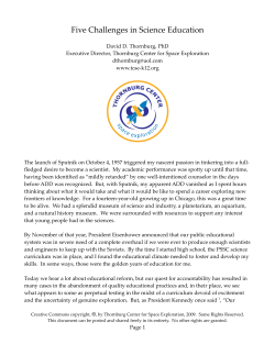 Five Challenges in Science Education