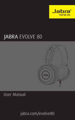 jabra evolve 80 - Avcomm Solutions, Inc.