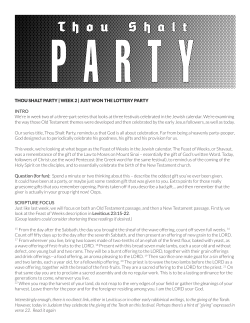 THOU SHALT PARTY | WEEK 2 | JUST WON