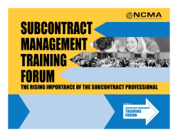 D01 - FAR Flowdowns and Requirements Do You Understand What