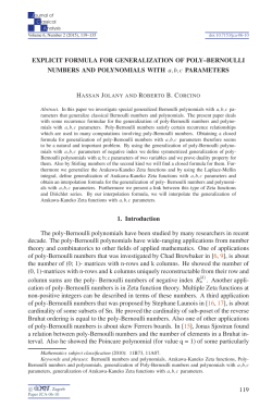 Explicit formula for generalization of Poly-Bernoulli - Ele-Math