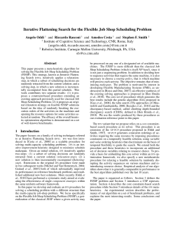 Iterative Flattening Search for the Flexible Job Shop Scheduling