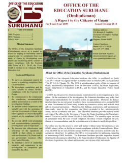 OFFICE OF THE EDUCATION SURUHANU - (OPA)