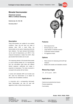 Bimetal thermometer