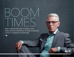 New insights into the mindset of the baby boomer workforce to help
