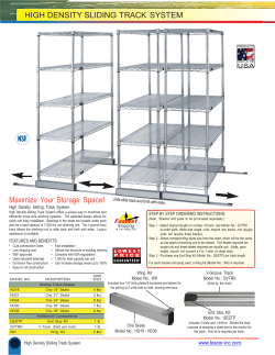 HIGH DENSITY SLIDING TRACK SYSTEM