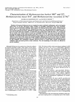Characterization of Methanosarcina barkeri MST and 227