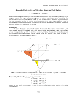 Numerical Integration of Bivariate Gaussian Distribution