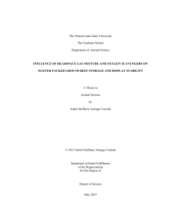 INFLUENCE OF HEADSPACE GAS MIXTURE AND OXYGEN