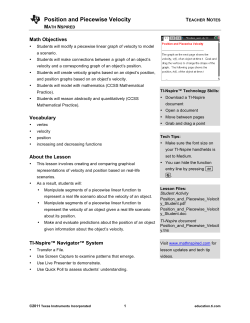 Teacher Notes PDF - TI Education