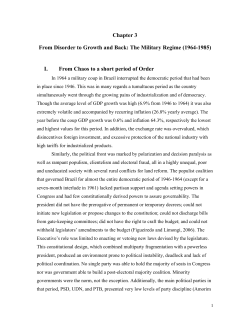 Chapter 3 From Disorder to Growth and Back: The Military Regime