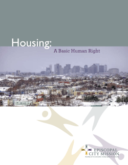 Housing - Episcopal City Mission
