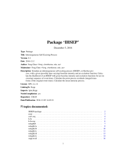 Package `IHSEP`
