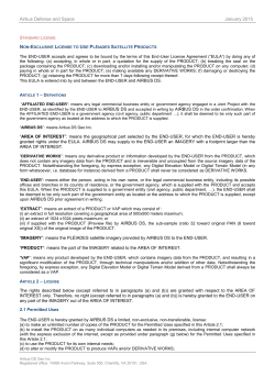 Pl&eacute;iades License Agreement