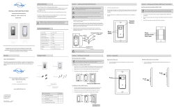 INSTALLATION INSTRUCTIONS Switch Button Blue LEDs
