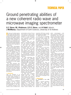 Ground penetrating abilities of a new coherent radio wave and