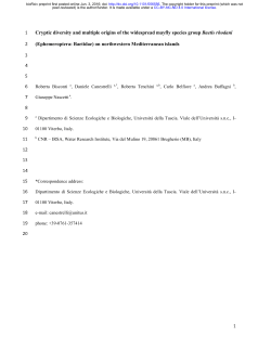 Cryptic diversity and multiple origins of the widespread