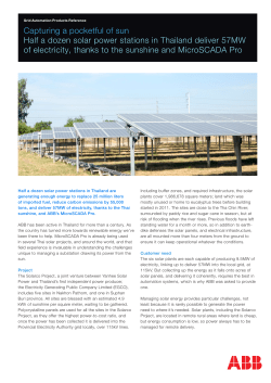 Capturing a pocketful of sun Half a dozen solar power stations in