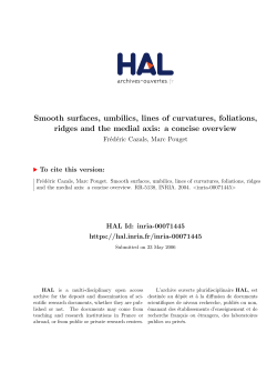 Smooth surfaces, umbilics, lines of curvatures, foliations - HAL