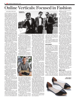 Online Verticals: Focused in Fashion