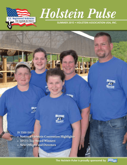 this issue - Holstein Association